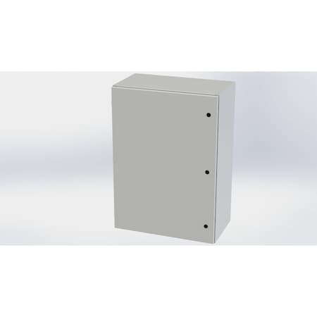 Saginaw Control & Engineering 1/4 Turn Latch Electrical Enclosures, 42 in H, 16 in D, 30 in W, NEMA 3R, 4, 12, 13, Carbon Steel SCE-42EL3016LPLG